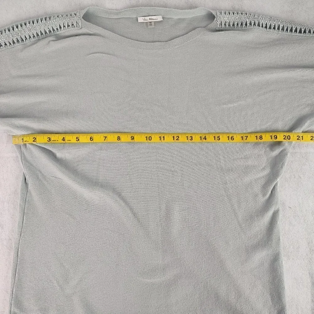 Vila Milano Teal Green Pullover Top. Size Medium - Picture 7 of 12